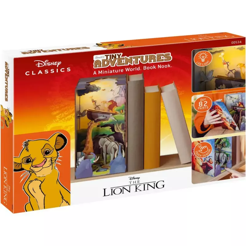 Plastikowy model do składania REVELL Tiny Adventures Disney Król Lew 00534 — skala nieokreślona, elementy zatrzaskowe, dla dzieci