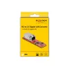 DeLOCK Konwerter M.2 Key B+M męski na RJ45 2,5 Gigabitowy port LAN