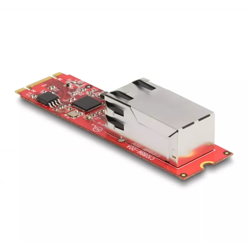 DeLOCK Konwerter M.2 Key B+M męski na RJ45 2,5 Gigabitowy port LAN