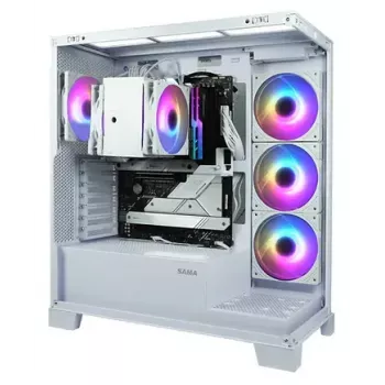 Chłodzenie CPU SCYTHE Mugen 6 Dual Fan biały ARGB Edition, dwa wentylatory 120 mm, białe wykończenie