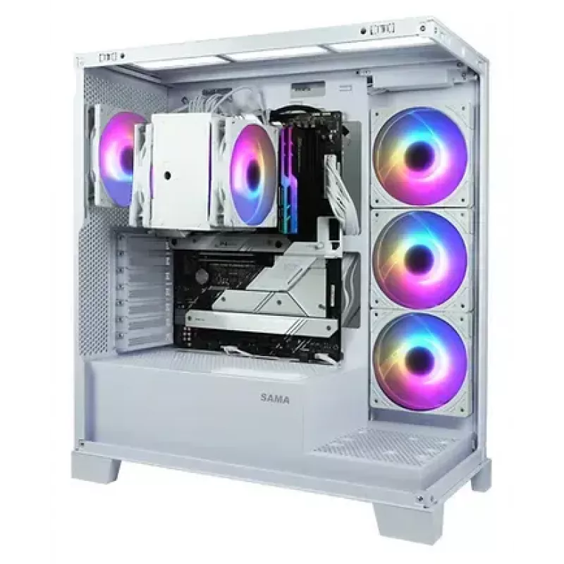 Chłodzenie CPU SCYTHE Mugen 6 Dual Fan biały ARGB Edition, dwa wentylatory 120 mm, białe wykończenie