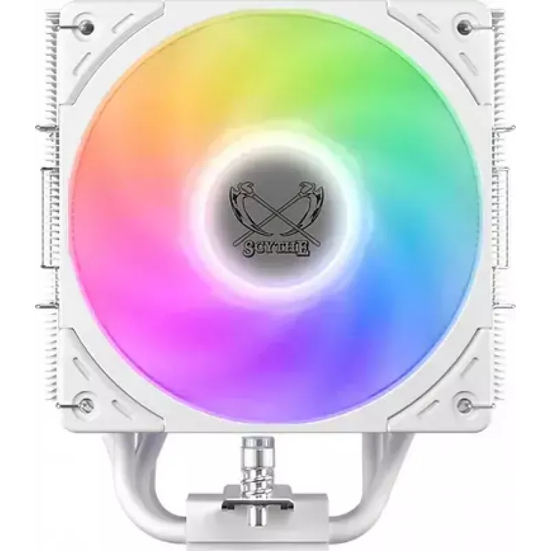 Chłodzenie CPU SCYTHE Mugen 6 Dual Fan biały ARGB Edition, dwa wentylatory 120 mm, białe wykończenie