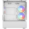Obudowa wieżowa PC AEROCOOL Viewport Mini-G-WT-v4 ARGB z dwoma panelami ze szkła hartowanego, biała