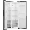 Lodówka Gorenje Side by side NRS917E41X SI, wolnostojąca, drzwi amerykańskie, szary, 2 drzwi, dotyk, LED