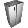 Lodówka Gorenje Side by side NRS917E41X SI, wolnostojąca, drzwi amerykańskie, szary, 2 drzwi, dotyk, LED
