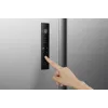 Lodówka Gorenje Side by side NRS917E41X SI, wolnostojąca, drzwi amerykańskie, szary, 2 drzwi, dotyk, LED