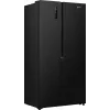 Gorenje HZF55082 NRS917E41BX G400, wolnostojąca, drzwi amerykańskie, czarna, 2 drzwi, dotykowy, LED