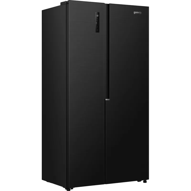 Gorenje HZF55082 NRS917E41BX G400, wolnostojąca, drzwi amerykańskie, czarna, 2 drzwi, dotykowy, LED