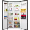 Gorenje HZF55082 NRS917E41BX G400, wolnostojąca, drzwi amerykańskie, czarna, 2 drzwi, dotykowy, LED