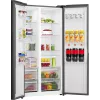 Gorenje HZF55082 NRS917E41BX G400, wolnostojąca, drzwi amerykańskie, czarna, 2 drzwi, dotykowy, LED