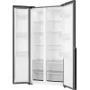 Gorenje HZF55082 NRS917E41BX G400, wolnostojąca, drzwi amerykańskie, czarna, 2 drzwi, dotykowy, LED