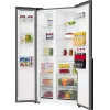 Gorenje HZF55082 NRS917E41BX G400, wolnostojąca, drzwi amerykańskie, czarna, 2 drzwi, dotykowy, LED