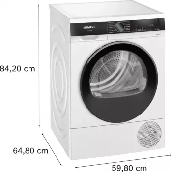 Siemens iQ500 WQ33G2D41 suszarka do ubrań Wolnostojąca Ładowanie od przodu 9 kg Biała