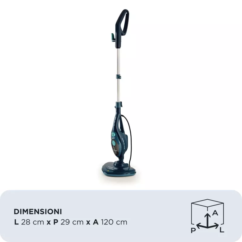 Ariete 4164 Mop parowy 10 w 1, Mop parowy, zabija 99,9% zarazków i bakterii, Zestaw akcesoriów, Nieograniczony czas pracy, 1500 Watt