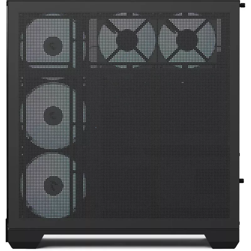 Obudowa tower APNX V2-F-BK-v1 z trzema panelami z hartowanego szkła, czarna