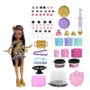 Monster High Strasznie Słodki Zestaw Tort Urodzinowy z Lalką Clawdeen Wolf i Ponad 20 Akcesoriami do Dekorowania