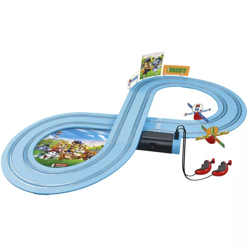 Tor wyścigowy zabawkowy CARRERA FIRST Paw Patrol - Gotowi do akcji, zestaw toru wyścigowego dla dzieci