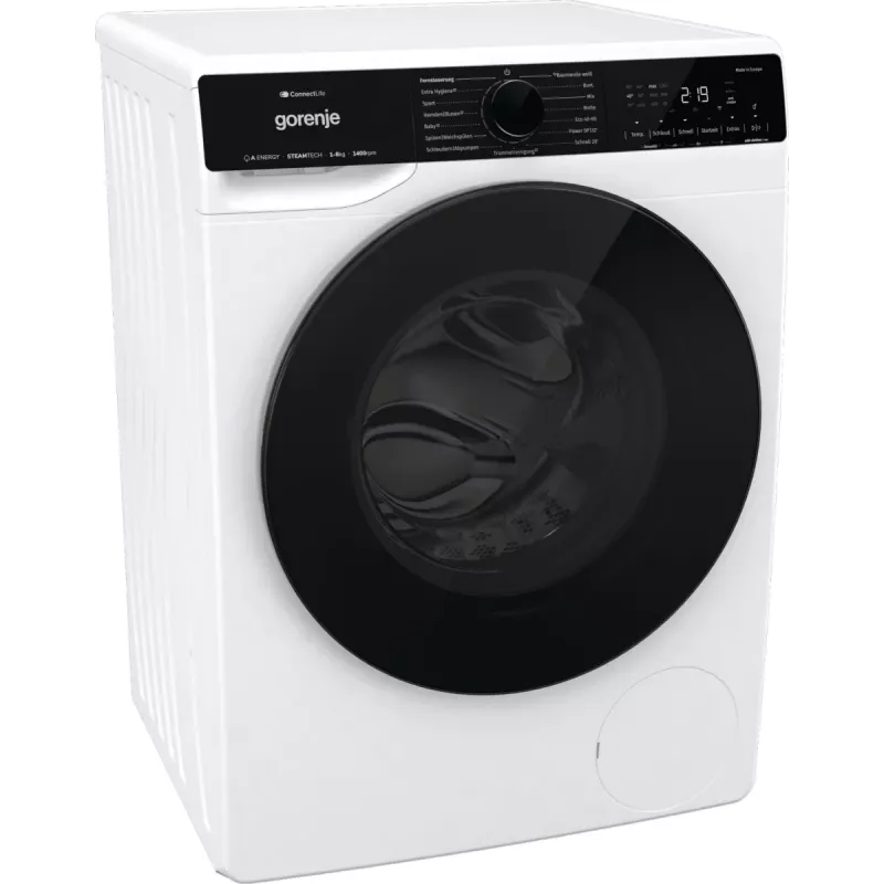 Pralka Gorenje WPNA84A2TS ładowana od przodu 8 kg 1400 obr./min Czarny, Biały