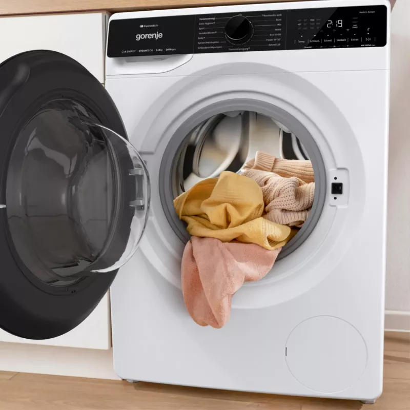 Pralka Gorenje WPNA84A2TS ładowana od przodu 8 kg 1400 obr./min Czarny, Biały