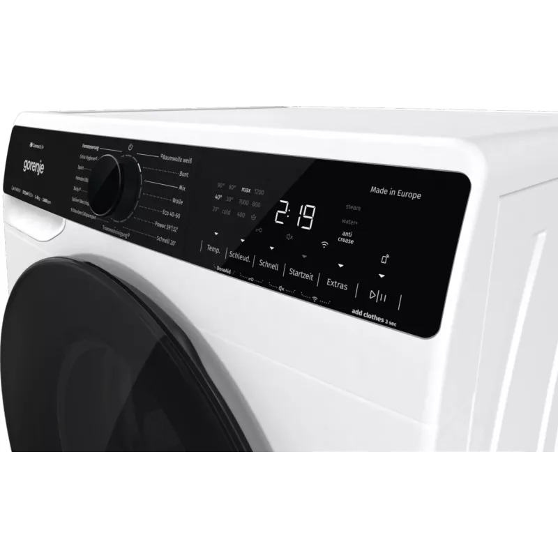 Pralka Gorenje WPNA84A2TS ładowana od przodu 8 kg 1400 obr./min Czarny, Biały