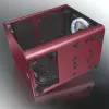 RAIJINTEK METIS PLUS Mini Tower Obudowa PC Czerwona — Mini-ITX, 1x zatoka 3.5 cala, 4x zatoki 2.5 cala, wentylatory 120 mm