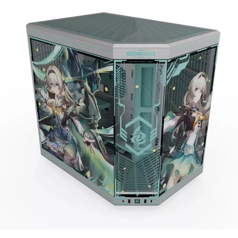 Obudowa komputerowa HYTE Y70 Firefly Edition ze szkłem hartowanym — Mid-Tower kompatybilna z ATX