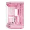 HYTE Y70 Milk Obudowa PC Midi Tower, Różowa — obsługa wentylatorów 120/140 mm, napędy 2,5 cala i 3,5 cala, zasilacz na dole, 320×470×470 mm