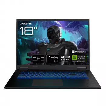 Laptop GIGABYTE GAMING A18 3WHK3DEC64SH — AMD Ryzen 7 260, 18 cali WQXGA, 32 GB DDR5, 1 TB SSD, RTX 5070, Windows 11