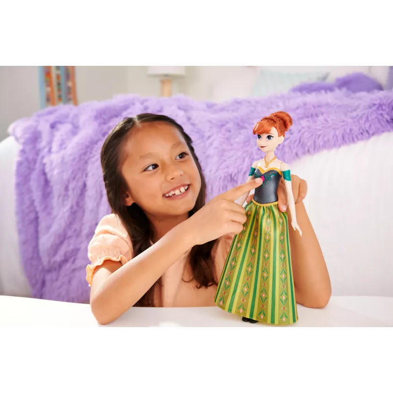 Lalka Disney Kraina Lodu Anna Śpiewa “Pierwszy raz jak sięga pamięć” w 4 Językach z Filmu