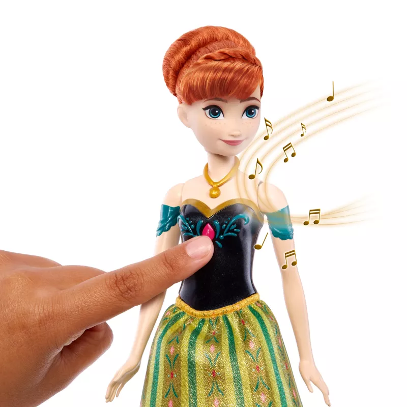 Lalka Disney Kraina Lodu Anna Śpiewa “Pierwszy raz jak sięga pamięć” w 4 Językach z Filmu