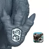 Jurassic World Rebirth Wild Roar Abelisaurus Dinosaur Toy, Tail Controlled Attack Chomp & Sound