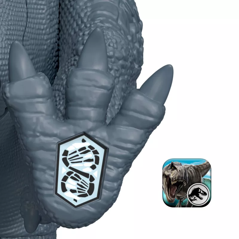 Jurassic World Rebirth Wild Roar Abelisaurus Dinosaur Toy, Tail Controlled Attack Chomp & Sound