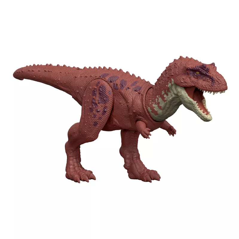 Jurassic World Rebirth Wild Roar Aucasaurus Dinozaur Zabawka, Ogon Sterujący Atakiem Chapnięcie i Dźwięk