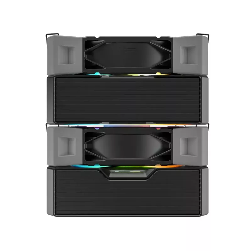 Chłodzenie procesora Montech NX600 ARGB, czarne, wentylator 120 mm, oświetlenie ARGB