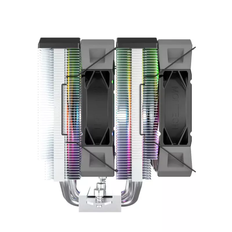 Chłodzenie procesora Montech NX600 ARGB, czarne, wentylator 120 mm, oświetlenie ARGB