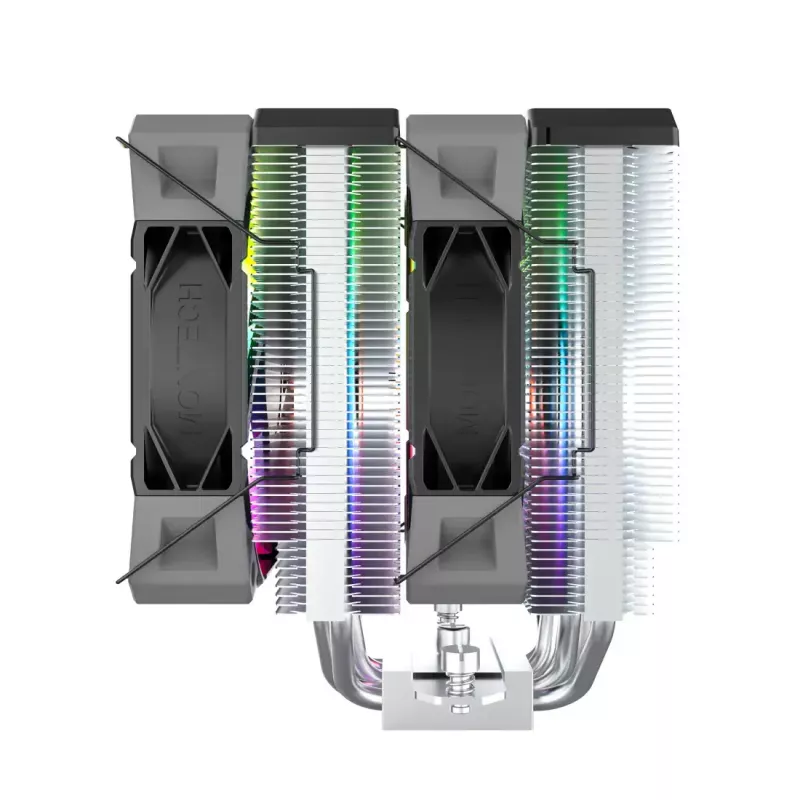 Chłodzenie procesora Montech NX600 ARGB, czarne, wentylator 120 mm, oświetlenie ARGB