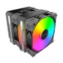 Chłodzenie procesora Montech NX600 ARGB, czarne, wentylator 120 mm, oświetlenie ARGB