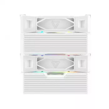 Chłodzenie powietrzne procesora Montech NX600 ARGB, wentylator 120 mm, biały, 800–2000 RPM, łożysko hydrodynamiczne, obsługuje AM4/AM5/LGA115x/1200/1700