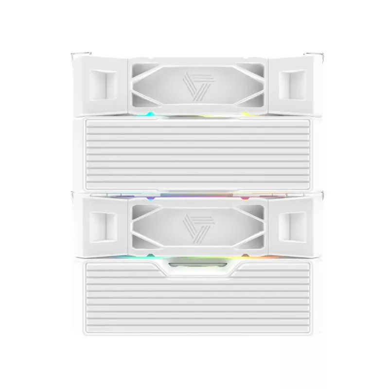 Chłodzenie powietrzne procesora Montech NX600 ARGB, wentylator 120 mm, biały, 800–2000 RPM, łożysko hydrodynamiczne, obsługuje AM4/AM5/LGA115x/1200/1700