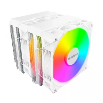 Chłodzenie powietrzne procesora Montech NX600 ARGB, wentylator 120 mm, biały, 800–2000 RPM, łożysko hydrodynamiczne, obsługuje AM4/AM5/LGA115x/1200/1700