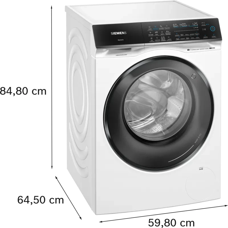Suszarko-pralka Siemens iQ700 WN54C2A40 wolnostojąca ładowana od przodu biała