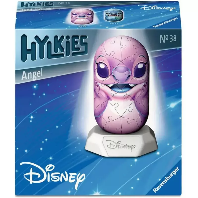 Puzzle 3D Ravensburger Disney Stitch - figurka Anioł, elementy z pianki łączone na zatrzask, model 12008045