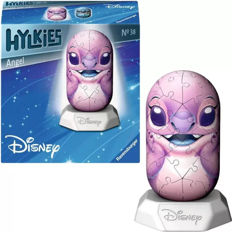 Puzzle 3D Ravensburger Disney Stitch - figurka Anioł, elementy z pianki łączone na zatrzask, model 12008045