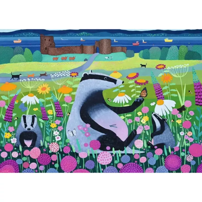 Puzzle Ravensburger Meadow Friends 1000 elementów, dorośli/nastolatki, klasyczne elementy z zamkami