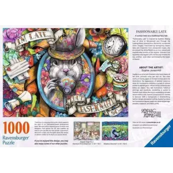 Puzzle Ravensburger Fashionably Late — 1000 elementów, Krajobraz, 700 × ? mm