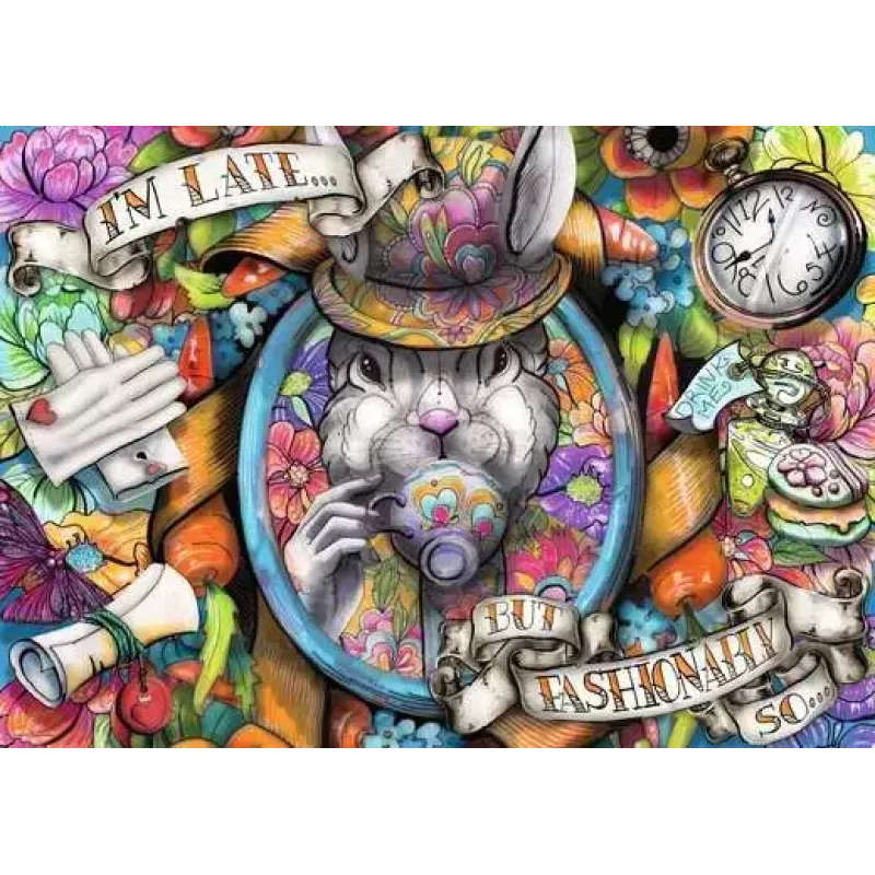 Puzzle Ravensburger Fashionably Late — 1000 elementów, Krajobraz, 700 × ? mm