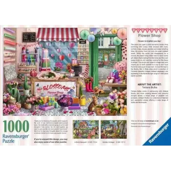 Puzzle Ravensburger Blossoms Flower Shop 1000 elementów, szerokość 700 mm