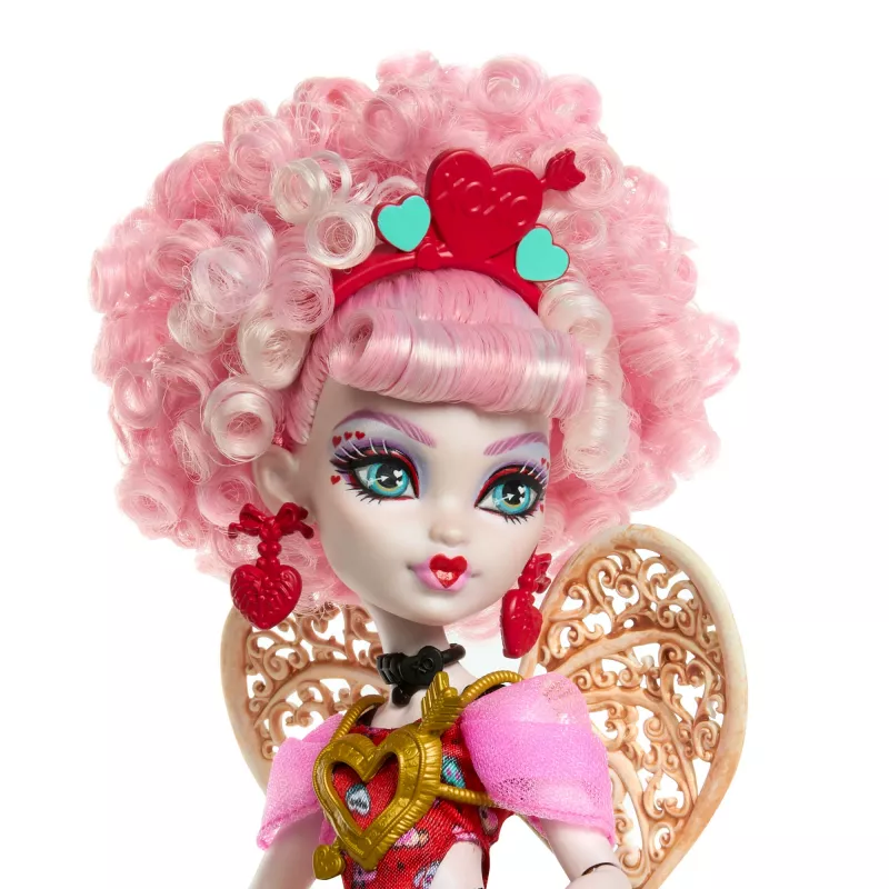 Lalka MATTEL Monster High Scary Sweet Birthday Cupid Asteria – kolekcjonerska lalka modowa, artykułowana, zestaw tematyczny