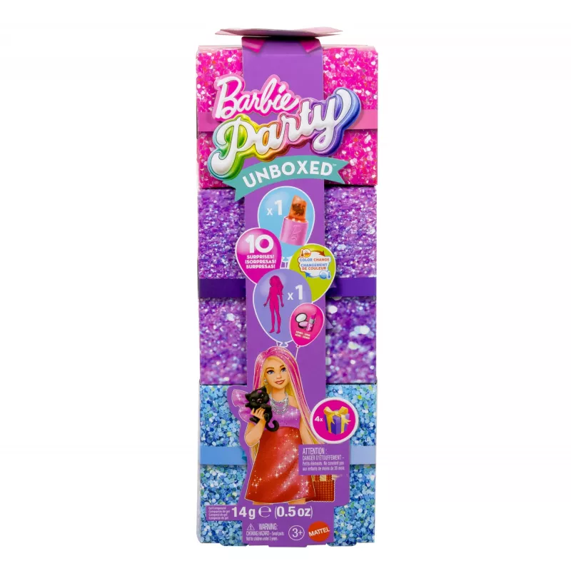 Barbie Party Unboxed Glam Party Series czerwony Sparkle lalka &…