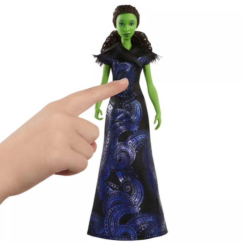 Mattel Universal Pictures’ Wicked: For Good śpiewająca lalka Elphaba, strój inspirowany filmem, śpiewa „For Good”